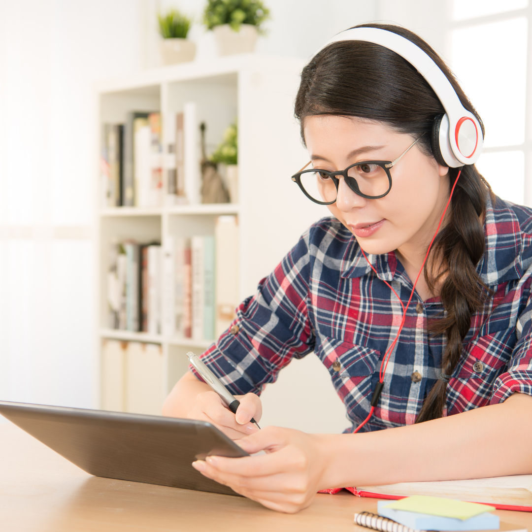 girl learning