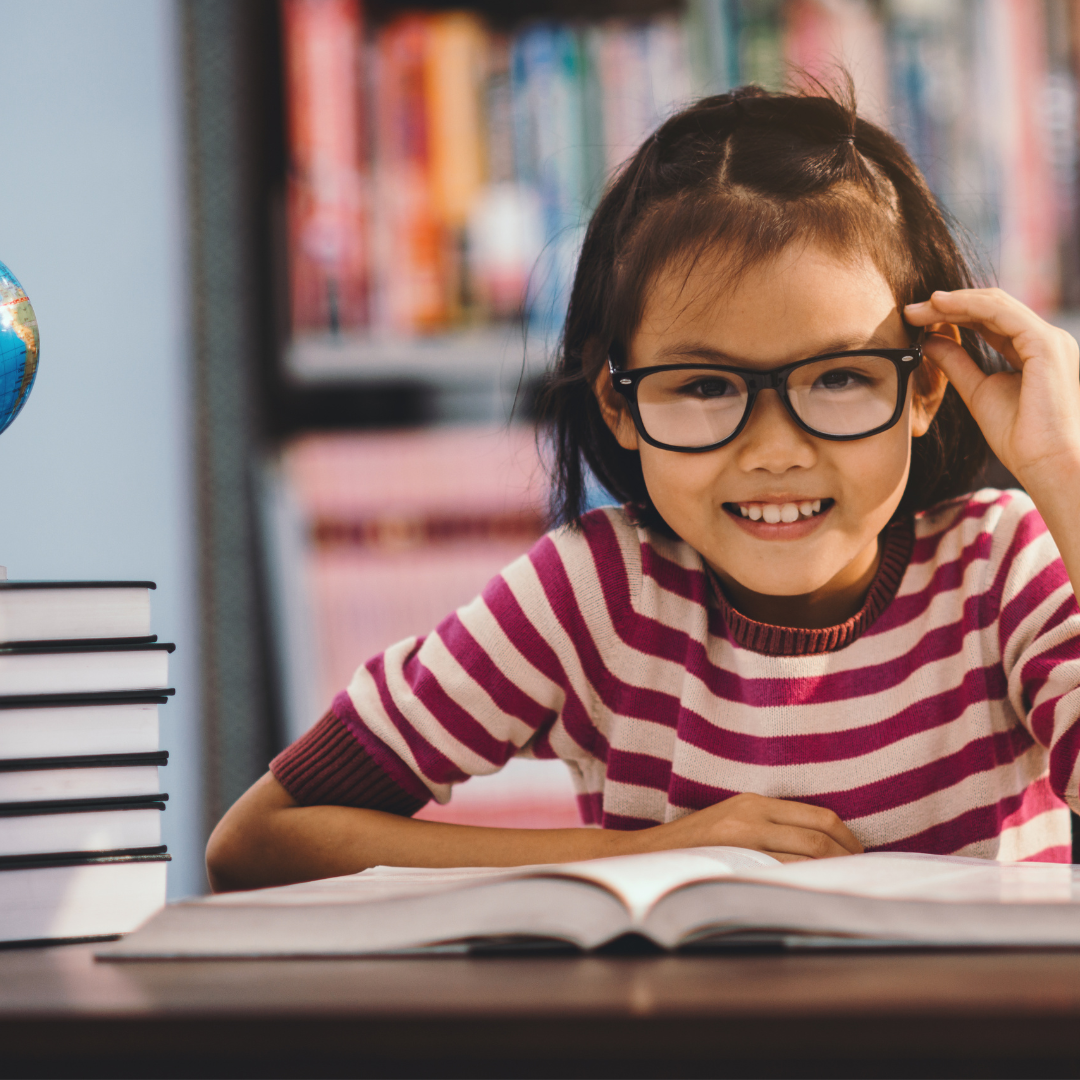 girl with glasses