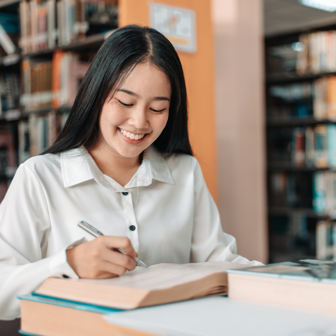 girl writing